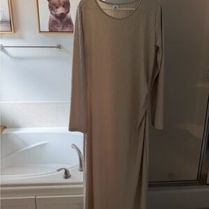 Amazon Cream Long Sleeve Dress